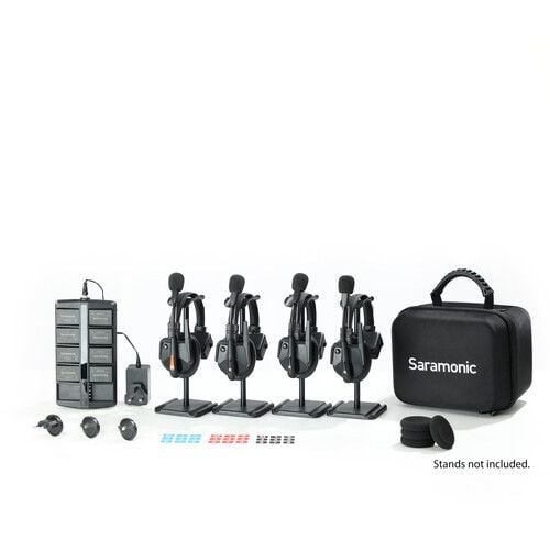 Saramonic WiTalk9-WT4S 4 Kişilik Çift Yönlü Kablosuz İnterkom Sistemi