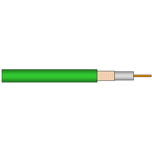 DRAKA 0.6L/3.7 PUR/RUBBER GN GREEN FLEX VİDEO KABLO (Metre)