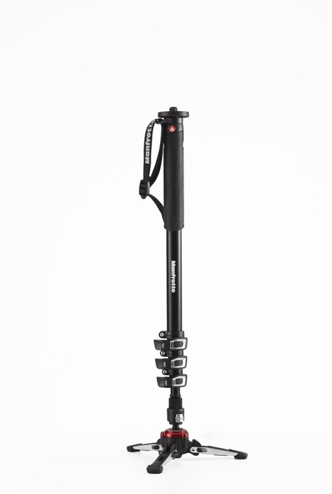 Manfrotto MVMXPROA4 Alüminyum 4 Sekmeli Fluid Video Monopod