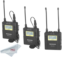 Saramonic UwMic9 Kit2 RX9 + TX9 + TX9 - 2Verici + 1 Alıcı Kablosuz Yaka Mikrofonu