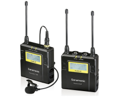Saramonic UwMic9 Kit1 RX9 + TX9 - 1 Verici + 1 Alıcı Kablosuz Yaka Mikrofonu