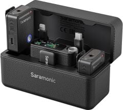 Saramonic Ultra 03 Kablosuz Yaka Mikrofonu, 32-Bit ( RX9+TX9+TX9 Lavalıer MIC – Black)