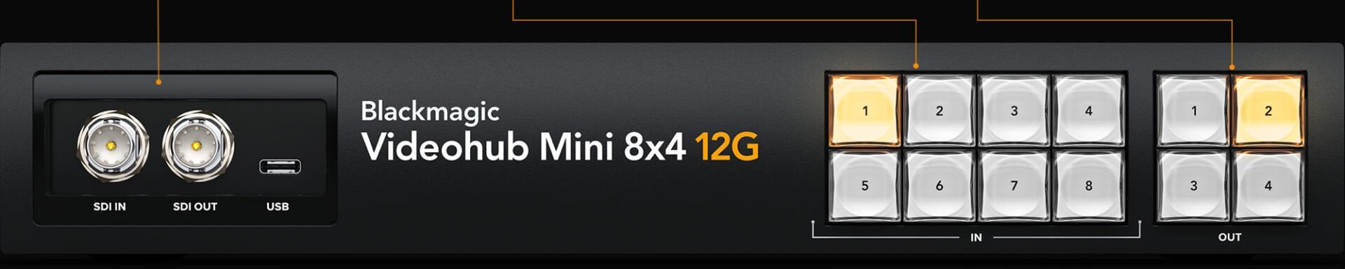 Blackmagic Videohub Mini 8x4 12G