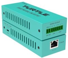 Turtle AV TAV-D2LEN-PRO(Çift Kanallı Analog Euroblock Giriş - Dante Çıkış Adaptörü)