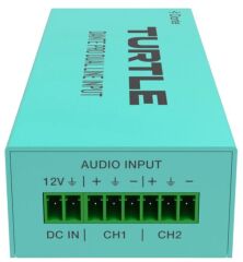 Turtle AV TAV-D2LEN-PRO(Çift Kanallı Analog Euroblock Giriş - Dante Çıkış Adaptörü)
