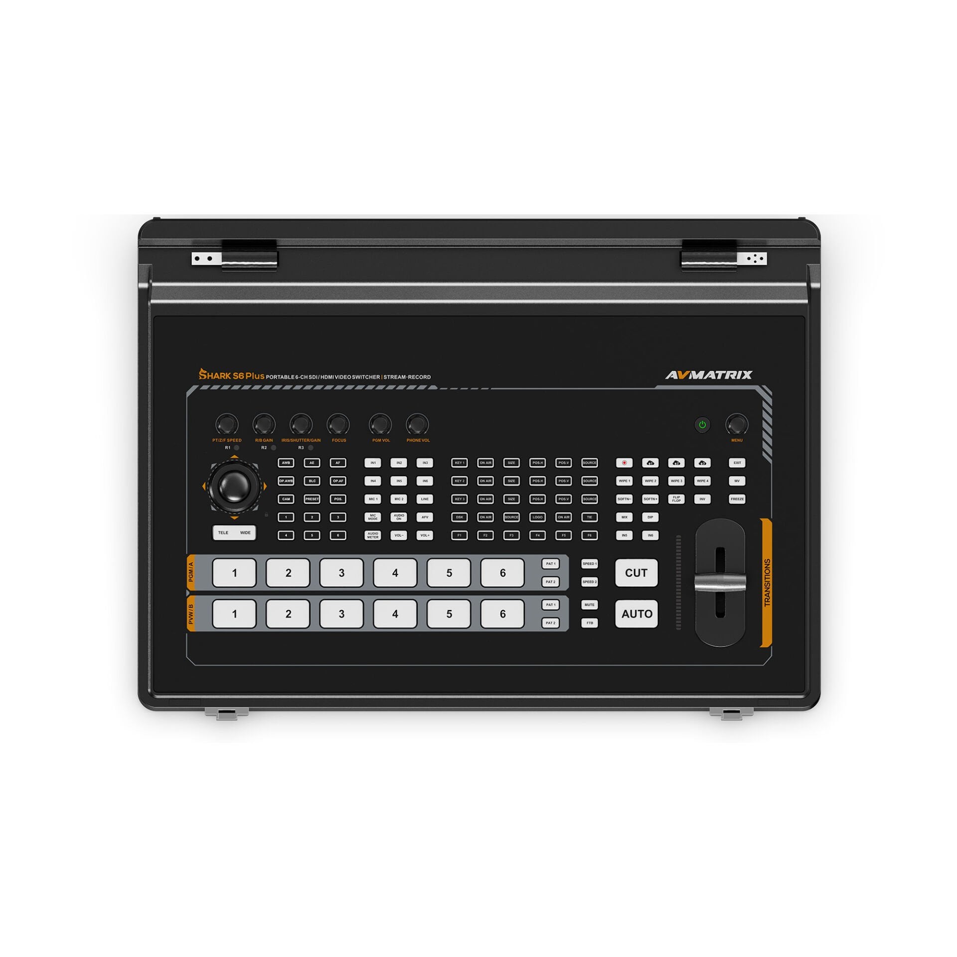 AVMATRİX SHARK S6 PLUS 17.3″ 6-CH SDI HDMI Portable Video Switcher