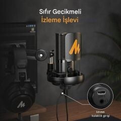 MAONO PM450S USB Condenser Podcast Mikrofon Seti