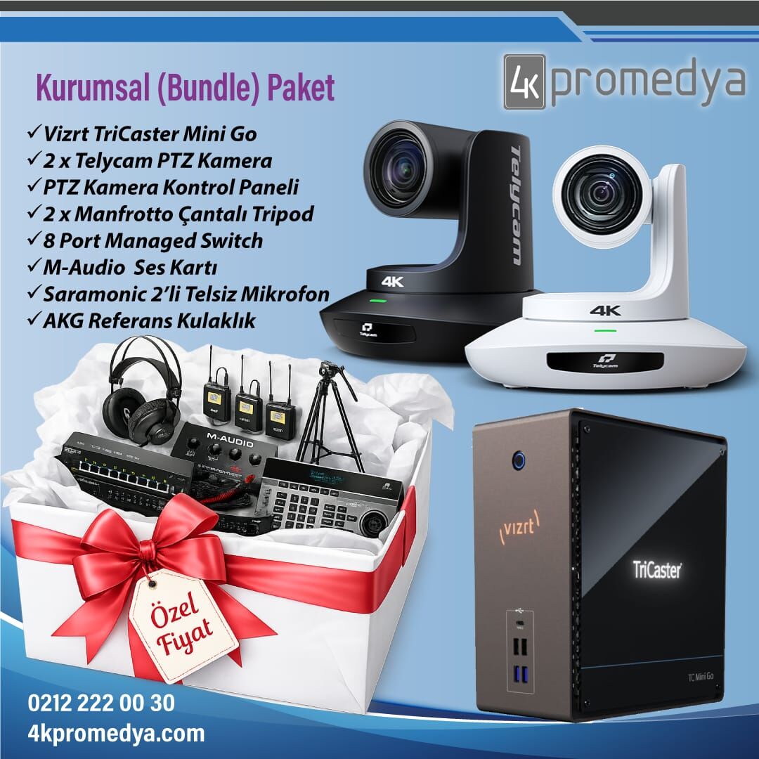 Vizrt Mini Go Kurumsal Bundle Paket