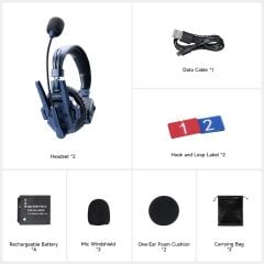 SYNCO Xtalk Master XM2-Kablosuz İnterkom Kulaklık Sistemi (2 Kullanıcı)