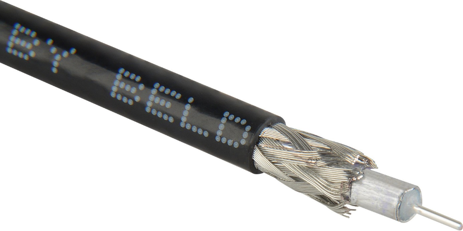 Belden 4855R 12G-SDI 75 Ohm 4K UHD Mini Coaxial Video Cable – Black