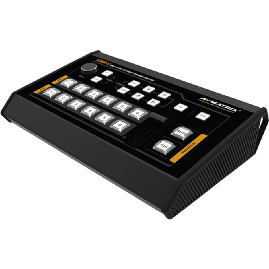 AVMatrix VS0601U Mini 6-Channel SDI-HDMI Multi-Format AV Switcher with USB Streaming
