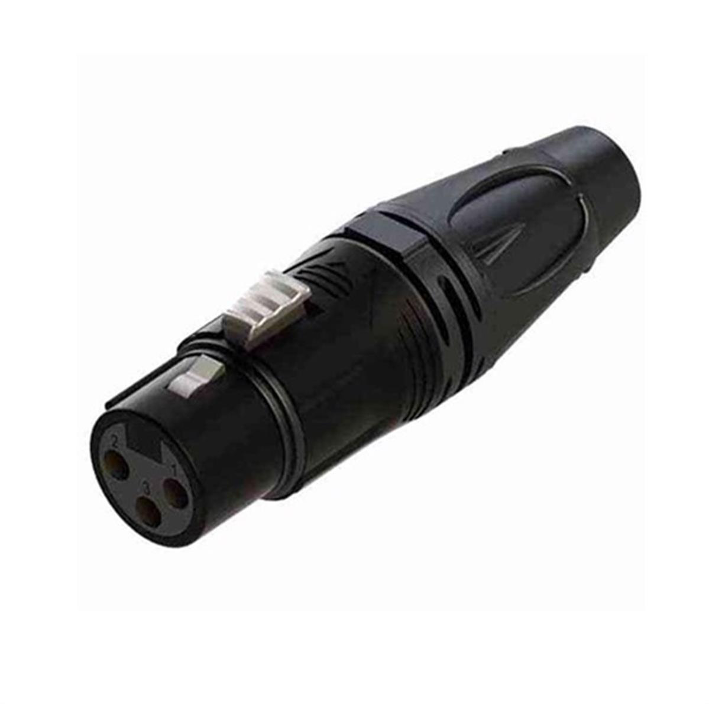 Roxtone RX-J513 - 3 Pin Dişi XLR Audio Konnektör (Siyah)