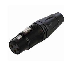 Roxtone RX-J513 - 3 Pin Dişi XLR Audio Konnektör (Siyah)