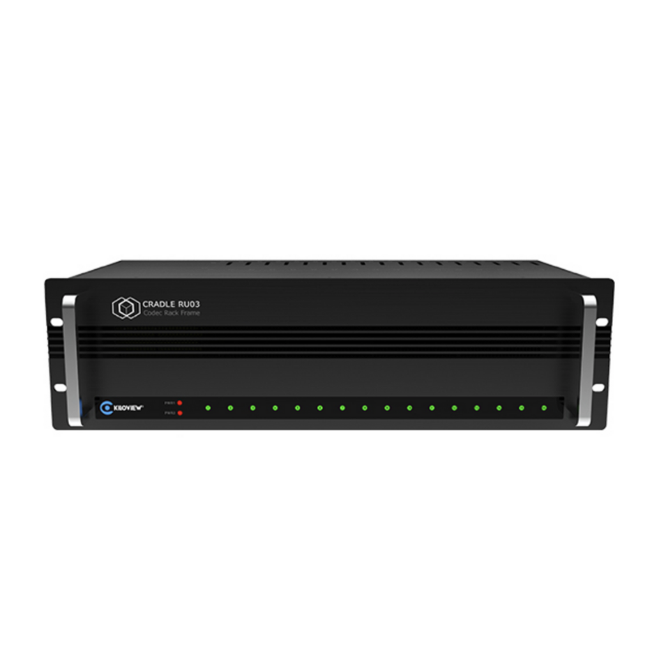 Kiloview RU03S 3RU-32CH Redundant Power Frame