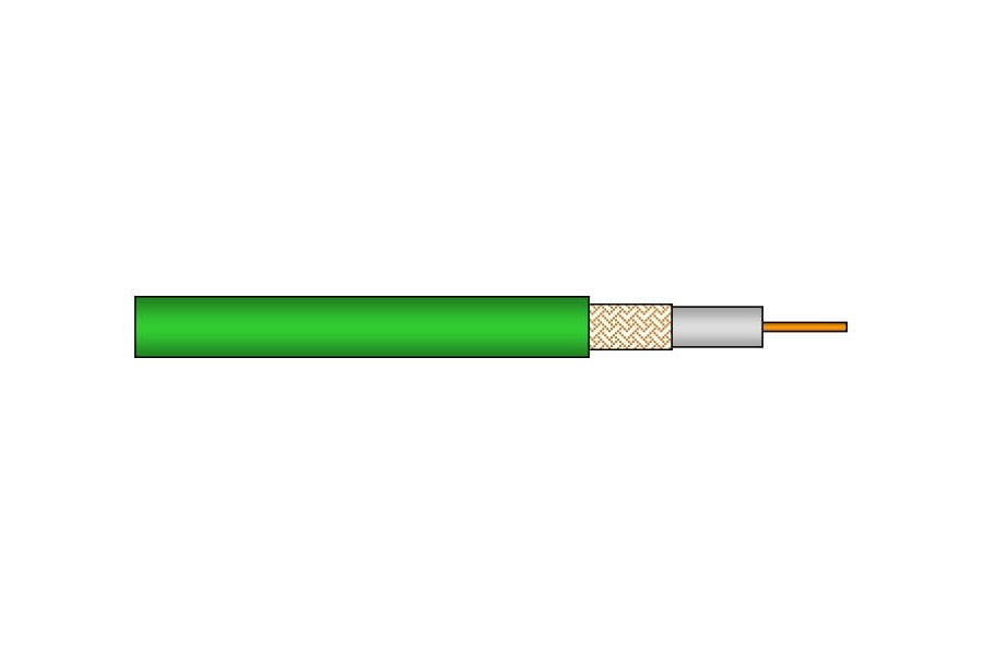 1.6/7.3 AF FRNC-C GN GREEN HDTV VIDEO CABLE (Meter)