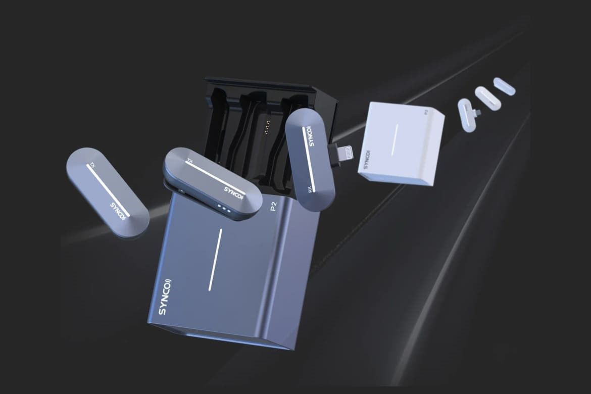 SYNCO P2ST C TYPE-C BAĞLANTILI KABLOSUZ İKİLİ TELEFON MİKROFONU